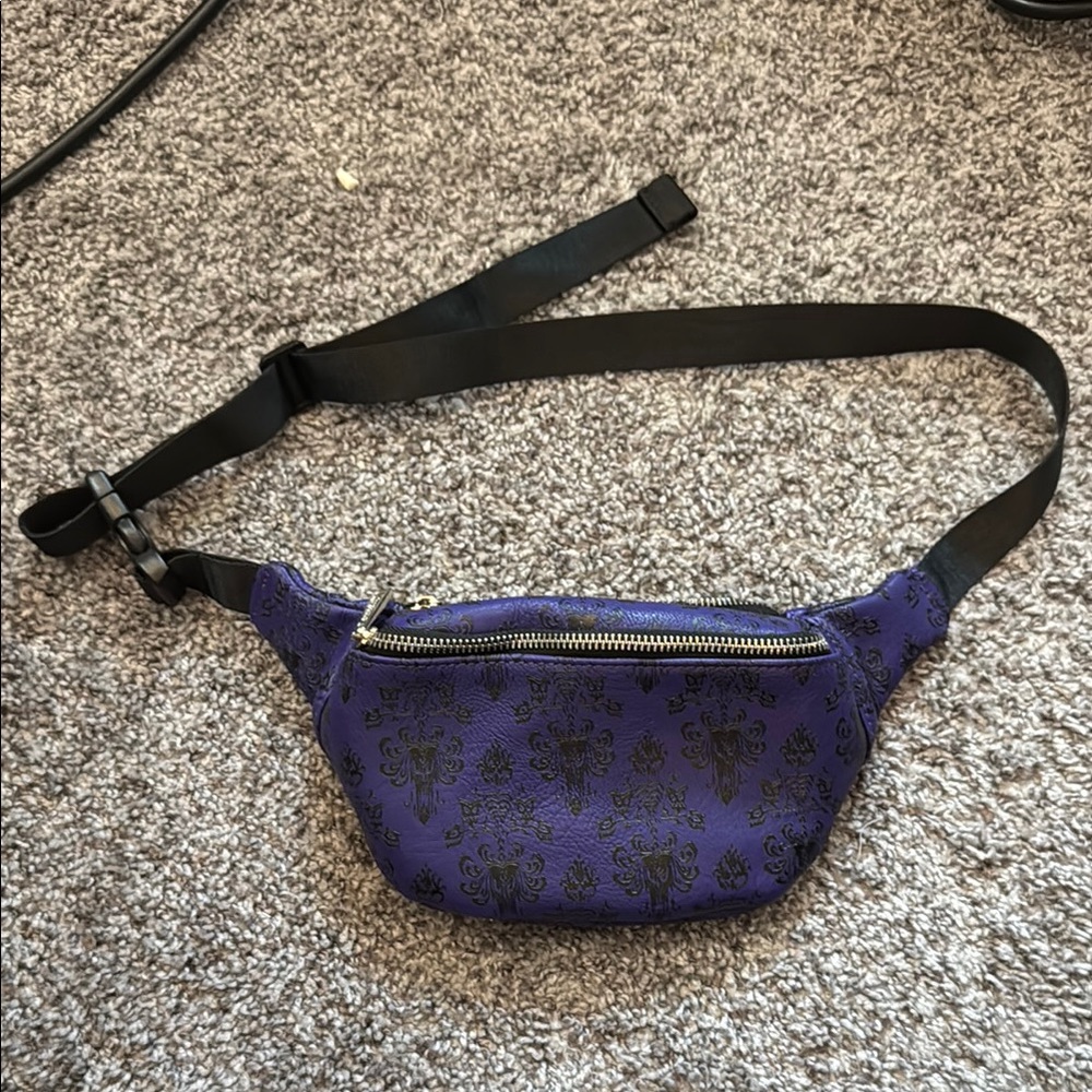 Disney Haunted Mansion Loungefly Purple Crossbody Bag